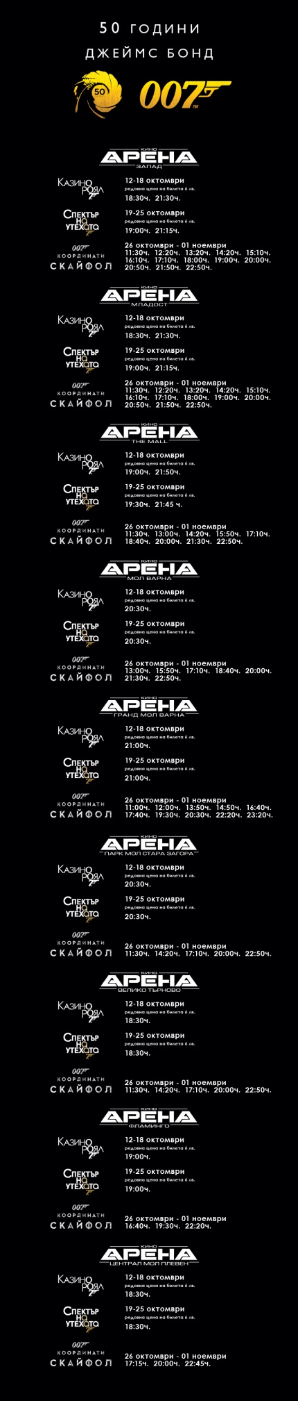 ��������� �� �������� �� ���������� �� ����� 007 ���� ����� ����� ���������� ����� ������ ���� ��� ����� �� ���� 18 ����, ����� ������� ������ �� 3 �����: ������� ����, �������� �� �������� � ���-����� ���� �007 ����������: �������. 